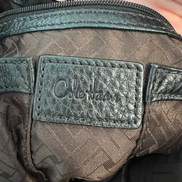 Cole Haan Pebbled Leather Shoulder Bag, Black - Picture 11 of 14